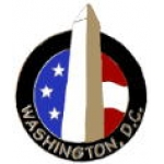 CITY OF WASHINGTON, DC WASHINGTON MONUMENT WITH FLAG PIN